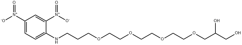 N-(15,16-DIHYDROXY-4,7,10,13-테트라옥사-헥사데실)-2,4-디니트로아닐린 구조식 이미지