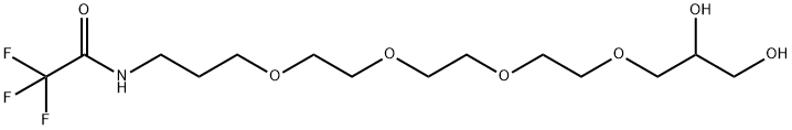 N-(15,16-DIHYDROXY-4,7,10,13-TETRAOXA-HEXADECYL)-TRIFLUOROACETAMIDE Structure