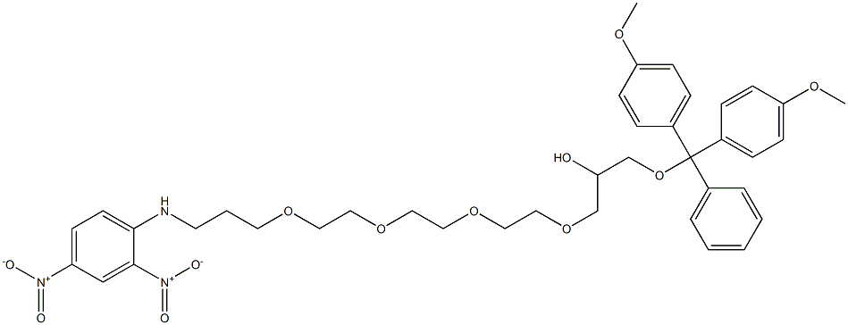 N-(O16-(DIMETHOXYTRITYL)-15-HYDROXY-4,7,10,13-TETRAOXA-HEXADECYL)-2,4-DINITROANILINE Structure