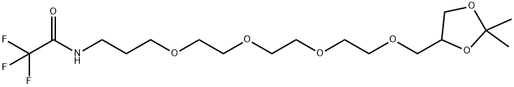 N-[15,16-O-(ISOPROPYLIDENE)-4,7,10,13-TETRAOXA-HEXADECYL]TRIFLUOROACETAMIDE Structure