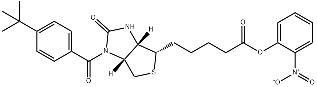 N1-(4-(T-BUTYL)BENZOYL)-D-(+)BIOTIN 2-NITROPHENYL ESTER Structure