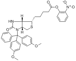 N1-(DIMETHOXYTRITYL)-D-(+)BIOTIN 2-NITROPHENYL ESTER Structure