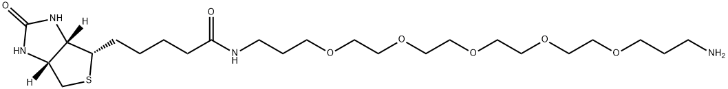 ND-(+)-바이오티닐-4,7,10,13,16-펜타옥사-1,19-디아미노노나데칸 구조식 이미지
