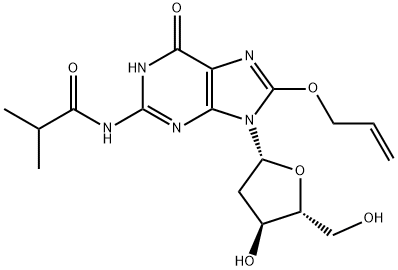 8-ALLYLOXY-N2-이소부티릴-2'-디옥시구아노신 구조식 이미지