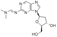 2-((DIMETHYLAMINOMETHYLIDENE)AMINO)PURINE-2'-DEOXY-RIBOSIDE Structure