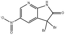 3,3-dibroMo-5-nitro-1H-pyrrolo[2,3-b]pyridin-2(3H)-one Structure