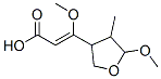 (+)-3-Methoxy-3-(tetrahydro-5-methoxy-4-methylfuran-3-yl)acrylic acid 구조식 이미지
