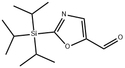 2-(Triisopropylsilyl)oxazole-5-carboxaldehyde, 96% Structure