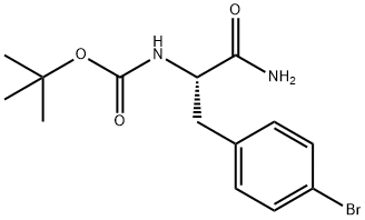 BOC-L-4-BR-PHE-NH2 구조식 이미지