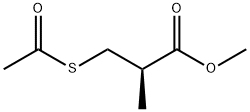 (R)-(+)-3-(아세틸티오)이소부티르산메틸에스테르 구조식 이미지