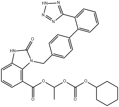 O-Desethyl Candesartan Cilexetil   Structure