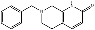 5,6,7,8-TETRAHYDRO-7-(PHENYLMETHYL)-1,7-NAPHTHYRIDIN-2(1H)-ONE 구조식 이미지