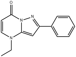 4-ethyl-4,7-dihydro-2-phenylpyrazolo(1,5-a)pyrimidin-7-one 구조식 이미지