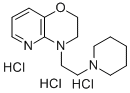 4-(2-(1-Piperidinyl)ethyl)-3,4-dihydro-2H-pyrido(3,2-b)-1,4-oxazine tr ihydrochloride 구조식 이미지