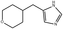 1H-이미다졸,5-[(테트라히드로-2H-피란-4-일)메틸]- 구조식 이미지