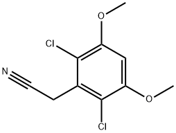 2-(2,6-dichloro-3,5-dimethoxyphenyl)acetonitrile 구조식 이미지