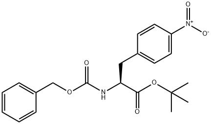 (S)-tert-부틸2-(((벤질옥시)카르보닐)-아미노)-3-(4-니트로페닐)프로파노에이트 구조식 이미지