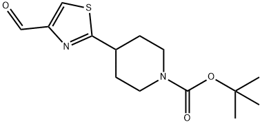 TERT-BUTYL 4-(4-FORMYL-1,3-THIAZOL-2-YL)TETRAHYDRO-1(2H)-PYRIDINECARBOXYLATE Structure