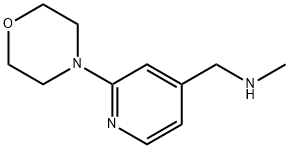 N-METHYL-N-[(2-MORPHOLIN-4-YLPYRIDIN-4-YL)METHYL]아민 구조식 이미지