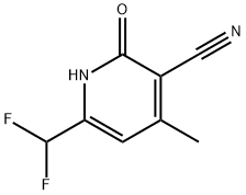 6-(difluoromethyl)-2-hydroxy-4-methylnicotinonitrile(SALTDATA: FREE) 구조식 이미지