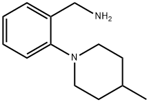 2-(4-메틸-1-피페리디닐)벤젠메탄아민 구조식 이미지