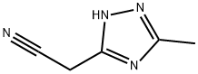 (5-METHYL-4H-1,2,4-TRIAZOL-3-YL)ACETONITRILE Structure