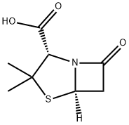 87-53-6 (2S-cis)-3,3-dimethyl-7-oxo-4-thia-1-azabicyclo[3.2.0]heptane-2-carboxylic acid 
