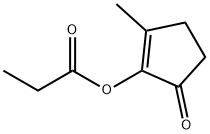 2-Methyl-5-oxocyclopent-1-enyl propionate Structure