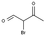 Butanal,  2-bromo-3-oxo- Structure