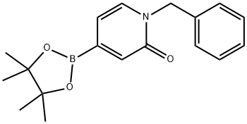 1-BENZYL-4-(4,4,5,5-TETRAMETHYL-[1,3,2]DIOXABOROLAN-2-YL)-1H-PYRIDIN-2-ONE 구조식 이미지