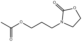 3-(3-Hydroxypropyl)-2-oxazolidinone Acetate Structure