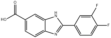 2-(3,4-Difluoro-phenyl)-1H-benzimidazole-5-carboxylic acid Structure