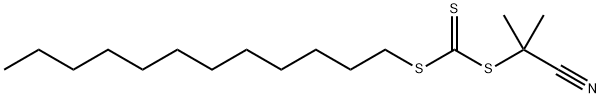 S-(2-CYANO-2-PROPYL)-S-DODECYLTRITHIOCARBONATE Structure