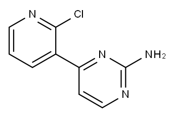 4-(2-Chloropyridin-3-yl)pyrimidin-2-amine 구조식 이미지