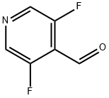 3,5-디플루오로-4-피리딘카르복스알데히드 구조식 이미지