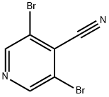 3,5-Dibromo-4-cyanopyridine, 97% 구조식 이미지