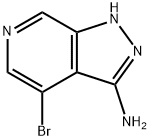 1H-피라졸로[3,4-c]피리딘-3-아민,4-broMo- 구조식 이미지