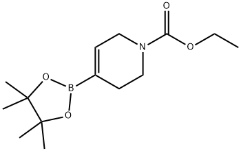 1(2H)-PYRIDINECARBOXYLIC ACID, 3,6-DIHYDRO-4-(4,4,5,5-TETRAMETHYL-1,3,2-DIOXABOROLAN-2-YL)-, ETHYL ESTER Structure