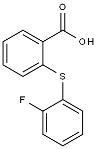 2-[(2-fluorophenyl)sulfanyl]benzoic acid Structure