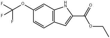 ETHYL 6-TRIFLUOROMETHOXYINDOLE-2-CARBOXYLATE Structure