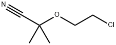 Propanenitrile, 2-(2-chloroethoxy)-2-methyl- Structure