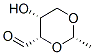 1,3-Dioxane-4-carboxaldehyde, 5-hydroxy-2-methyl-, (2S,4S,5R)- (9CI) Structure