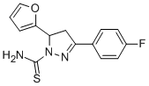 3-(4-FLUOROPHENYL)-5-(FURAN-2-YL)-4,5-DIHYDRO-1H-PYRAZOLE-1-CARBOTHIOAMIDE 구조식 이미지