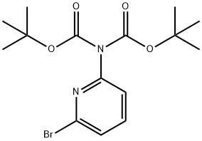 6-(DI-BOC-AMINO)-2-BROMOPYRIDINE 구조식 이미지