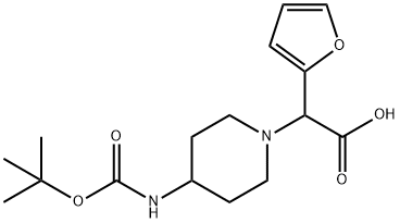 2-(4-BOC-AMINOPIPERIDIN-1-YL)-2-(FURAN-& 구조식 이미지