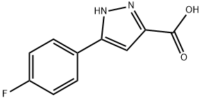 5-(4-플루오로페닐)-1H-피라졸-3-카복실산 구조식 이미지