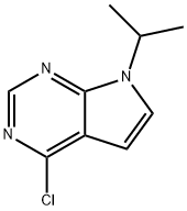 4-Chloro-7-isopropyl-7H-pyrrolo[2,3-d]pyrimidine Structure