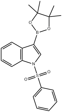 1-(Phenylsulfonyl)indole-3-boronic acid pinacol ester, 97% Structure