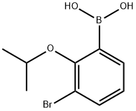 3-BROMO-2-ISOPROPOXYPHENYLBORONIC ACID 구조식 이미지