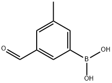 3-포르밀-5-메틸페닐보론산 구조식 이미지